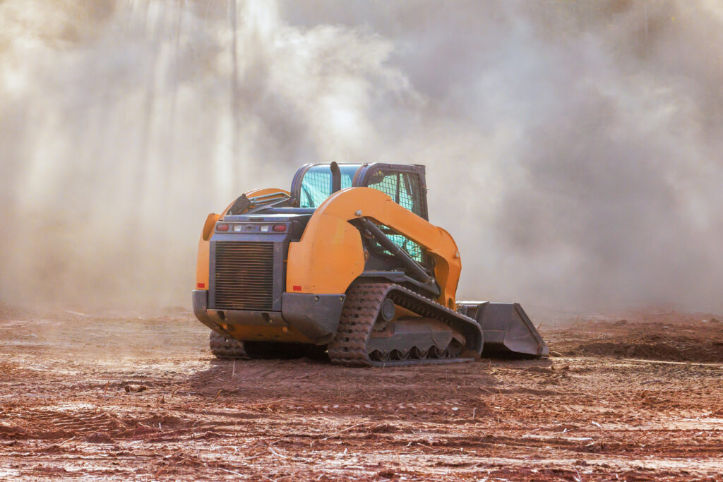 skidsteer and bulldozer machinery maintenance and service in the field